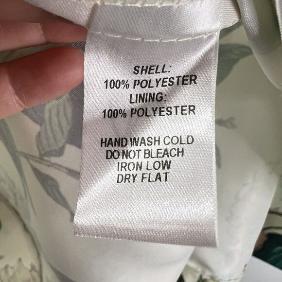 Lulus Hydrangea Haven Cream Floral Halter Tie Neck Skater Dress Mini Size XS - Picture 13 of 14